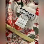 NWOT Potpourri Size 1X Rose Floral Print Button Down Denim Shacket Top Pockets Pink Photo 11