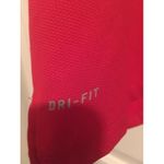 Nike Dri-Fit Adult Short Sleeve Polo Shirt Size Medium Red Photo 2