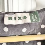 RIXO Lasca Ruffled Silk Polka Dot Blouse in black and white Size 6 Photo 4