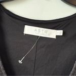 ASTR  The Label Pleated Lurex Midi Tank Dress Gunmetal M Photo 2