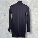 COS  Slim-Fit Turtleneck Bodycon Dress‎ Black Sz L Photo 4