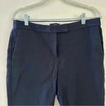 J.Crew Womens Size 8 Dark Blue Casual Dress Pants Straight Leg Stretch Photo 2