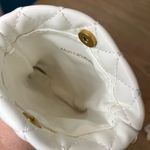 Montana West NWT  Quilted White Crossbody Cellphone Pouch Gold Accents Photo 2