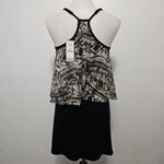 Daytrip Aztec Chiffon Overlay T-Back Tank Mini Dress Size XS Photo 4