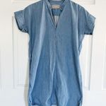 Everlane  The Splitneck Jean Dress in Medium Washed Blue Photo 0