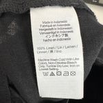 Madewell Pintucked Shorts in 100% Linen Jet Black High Rise Vacation US 0 NWT Photo 11