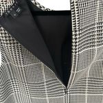 Theory  Adraya Shift Dress Plaid Houndstooth Black White Photo 6