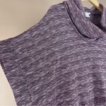Loft Lounge XS/Small Boxy Flowy Oversized Cowl Neck Purple Pullover Sweater Photo 3