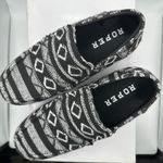 ROPER Jackie Black Southwest Stripe Slip On Driving Moc Shoes Womens 6.5 Photo 4