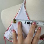 Victoria's Secret Victoria' Secret Pink and Silver Foil Halter String Bikini Top Size Large Photo 6