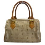 MCM Rare Tan Color Monogram Visetos Boston Bag Photo 2