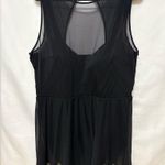 Torrid Plus Size 2 2X D/DD Black Underwire Long Mesh Overlay Swim Dress Swimsuit Photo 4