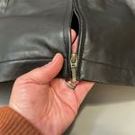 Jaclyn Smith  Women's Black Leather Motorcycle Vest XL Zip Front Photo 3