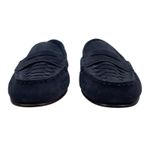 Veronica Beard Woven Penny Loafer Indigo Blue Suede Size 8.5M Photo 5