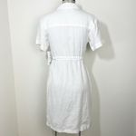 Athleta  Playa Wrap Linen Dress Size 0 White Calla Lily NEW Photo 4