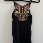 julie's closet Black Boho Beaded Tank Top Size M New Without Tag Photo 0