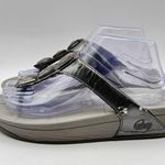 FitFlop Women FITFLOPS Pietra #051 054 Gray Thong Wedge Sandals Size 10 Photo 1