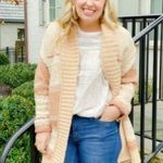 Matilda Jane Good Hart by  Duval Knit Tan/Cream Open Cardigan Photo 0