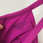 Athleta Twist Up Tankini Swim Top Women’s Size 34B/C Fuchsia Pink Underwire Photo 4