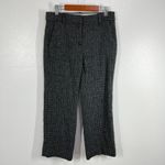 J.Crew Wool Houndstooth Cropped Lined Pants Career Trousers Black Gray 2P Photo 4