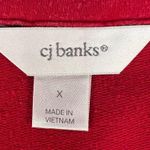 cj banks Women’s Red Zip Up Sweatshirt Jacket Size X Adorned with Gemsto… Photo 10