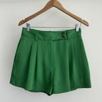 Reiss Shorts Womens 4 US Green High Waist Pleated Sofie Old Money Quiet Luxury Photo 1
