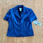 Perceptions Vintage Deadstock Short Blue Blazer Jacket Womens Large Photo 1