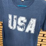 Fruit of the Loom  Navy USA Burnout Tee Size Small Photo 2