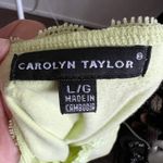 Carolyn Taylor Lime Green Lace Trim Tank Top, Y2K Summer Festival Coquette 2000s Retro‎ Large Photo 2