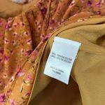 Tularosa NEW Revolve Orion Ruffle V-Neck Long Sleeve Blouse Lafayette Floral Mustard Gold Photo 8