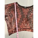 Bebe Addiction Brown Sequin Crop Top Womens size Small Photo 4