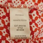 Max Studio 💕💕 Puff Sleeve Tiered Midi Dress Red/Cream Chnml Geo Print Large NWT Photo 13