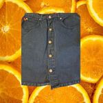 Vintage Femme Fatale Denim‎ Mini Skirt Size 11/12 Blue Photo 1