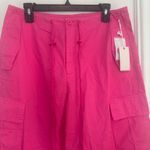 Good American  Parachute Pants Malibu Pink - Small Photo 6