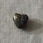 Pandora Heart-Shaped Silver and Blue Stone Pendant bracelet charm Photo 1