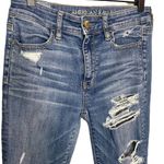 American Eagle  Women’s Hi Rise Distressed Jegging Jeans Size 4 Short Photo 1