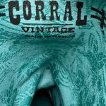 Corral  Vintage Western Boots Brown Snip Toe with Red and Orange Embroidery Photo 11