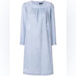 A.P.C. Cassie Dress In Bleu Size 34 Atelier de Production et de Création Blue Photo 1