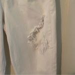 ZARA Jeans Womens Size 4 White High Rise Distressed 25" Inseam Photo 2