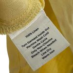Talbots Lemon Yellow 100% Irish Linen Casual Shirt Size 14 Tunic Top Photo 5