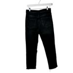 Pilcro Anthropologie Black Distressed Vintage Straight Jeans Boho Womens Size 28 Photo 4