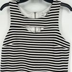Olsenboye NEW  Bodycon Dress Black White Stripe Cut Out Sleeveless Size XL Photo 1