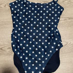 Old Navy  Blue White Star‎ Print One Piece Swimsuit Forth of July size Medium Photo 0