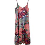 Ralph Lauren Lauren Ralph Lauren Black Label Georgette flag Multicolor Midi Dress Size 14 Photo 1
