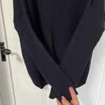 Stitchdrop Camille oversized Pullover French Navy Hooded Sweater size medium Photo 5