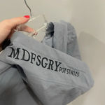 Tonson Beauty MDFSGRY POT STNOZES Trench Coat Gray/Blue Blue Size M Photo 5