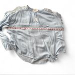 Love Riche Baby Blue Lace Trimmed Blouse Photo 12