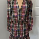 Veronica Beard  Destiny Plaid Ruffled Dress Photo 5