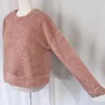 Thread and Supply New Sherpa Sweatshirt Crewneck Pullover Sweater Blush Photo 5