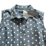 Tommy Hilfiger  polka dot button down sleeveless top Photo 1